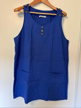 MISSLOOK Royal Blue Jumper Smock Plus Size XXXL TeacherArtsy Chore Modest Church